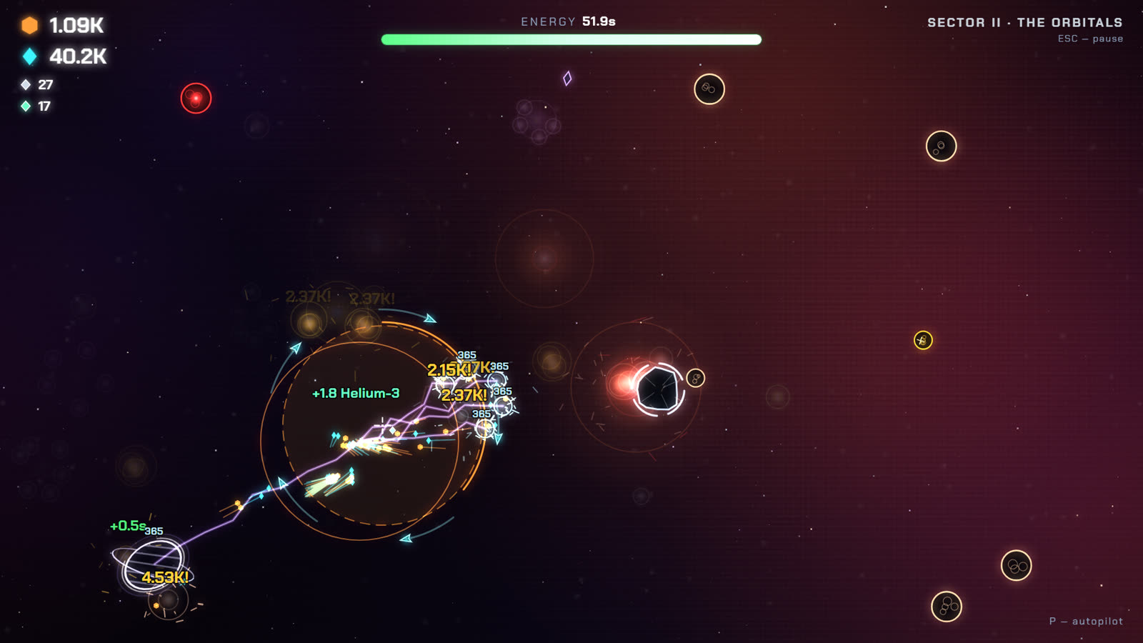 Planets and moons in sector two